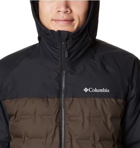 מעיל פוך אטום לגברים Grand Trek II Down Hooded Black/Brown