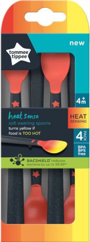 4 כפיות האכלת לתינוק עם קצה רגיש לחום (4 חודשים+)