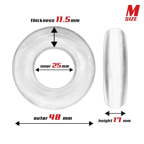 סט טבעות זקפה בקטרים שונים Set of 3 Penis Ring 3