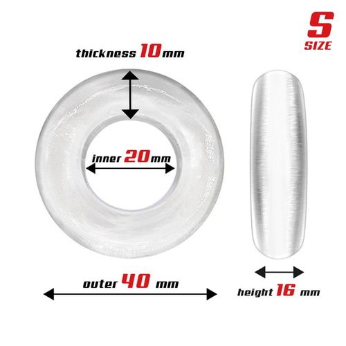 סט טבעות זקפה בקטרים שונים Set of 3 Penis Ring 3