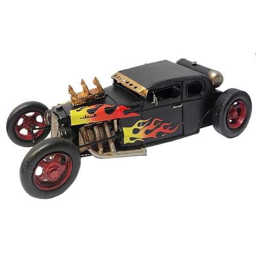 מכונית רטרו Hot Rod Car להבות 32 ס