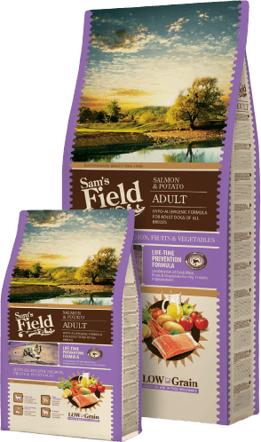 סמס פילד סלמון ותפוח אדמה היפואלרגני לכלב