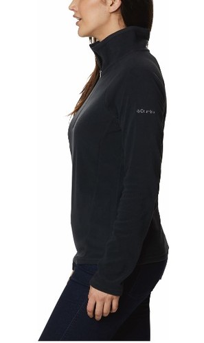 חולצת מיקרו-פליז לנשים GLACIAL 4 HALF ZIP Black