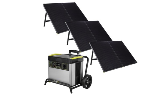 קיט סולארי לקמפינג ולגיבוי הבית - קיבולת 3000Wh, הספק 1500/3000W, סולארי GOALZERO 600W