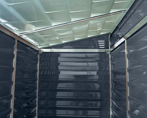 מחסן גינה Skylight אפור גג חד שיפועי 1.2x1.8