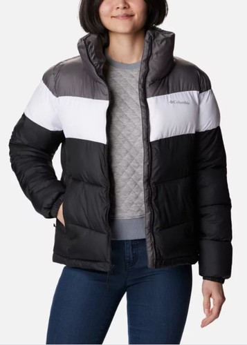 מעיל מבודד לנשים PUFFECT COLOR BLOCKED Black/White 
