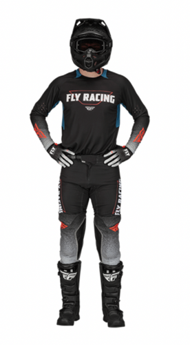 חליפת פליי שחור / אפור / כחול - FLY RACING EVOLUTION DST V23