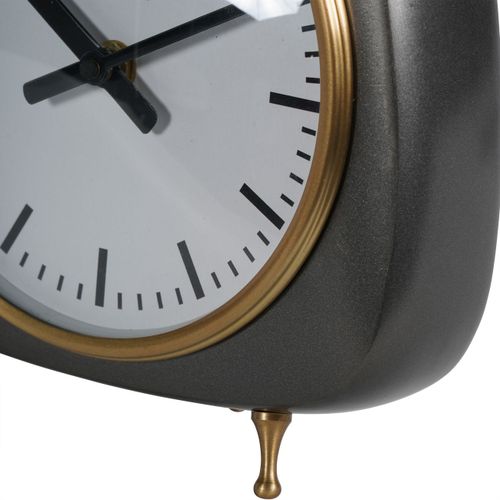 שעון שולחן טרפז גדול על רגליים דקות Table Clock