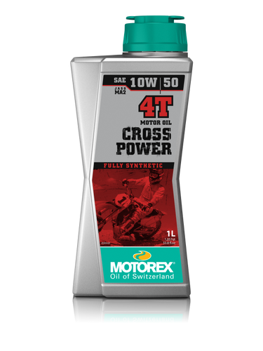 שמן מנוע מוטורקס 4 פעימות 10W50 נפח 1 ליטר - MOTOREX CROSS POWER 4T