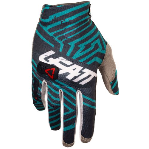 כפפות רכיבה ליט אפור / טורקיז - LEATT GLOVE GPX 3.5