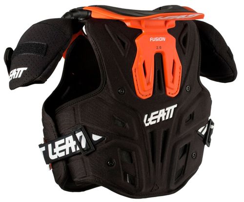 מגן גוף ילדים ליט שחור / כתום - LEATT FUSION 2.0 JR