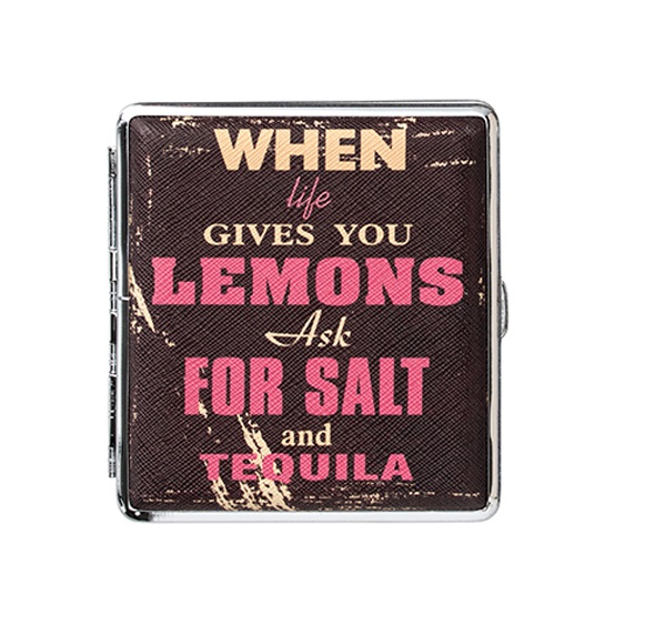 קופסת מתכת שטוחה לסיגריות TAQUILA
