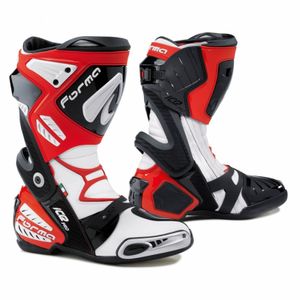 מגף רכיבה פורמה שחור / לבן / אדום - FORMA ICE PRO 