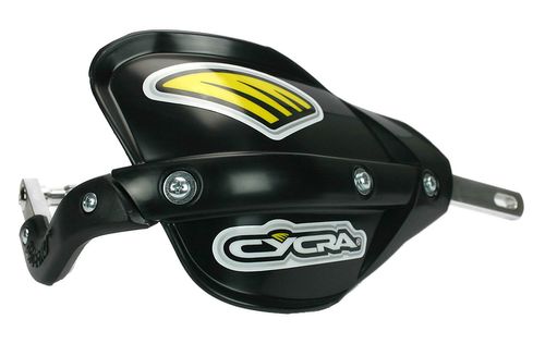 מגני ידיים סגורים + מגן פלסטיק שחור - CYCRA ALLOY HANDGUARDS