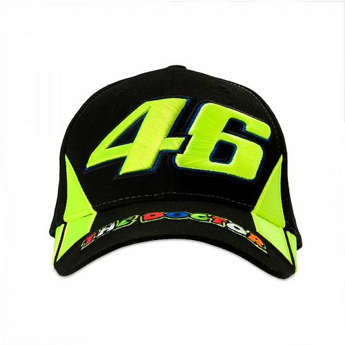 כובע ולנטינו רוסי שחור /צהוב - VR46 THE DOCTOR CAP 