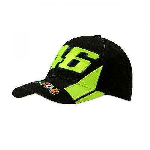 כובע ולנטינו רוסי שחור /צהוב - VR46 THE DOCTOR CAP 