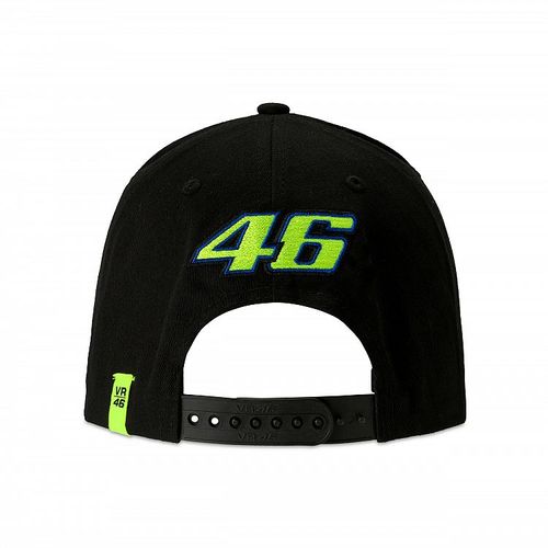 כובע ולנטינו רוסי שחור /צהוב - VR46 THE DOCTOR CAP 