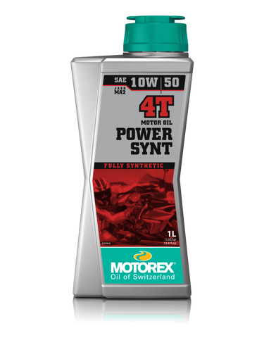 שמן מנוע מוטורקס 4 פעימות 10W50 נפח 1 ליטר - MOTOREX POWER SYNT 4T
