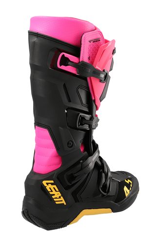 מגף רכיבה ליט שחור / ורוד  - LEATT BOOTS GPX 4.5 80's
