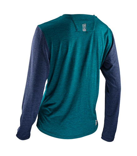 חולצת רכיבה ארוכה לנשים ליט כחול - LEATT JERSEY MTB 2.0 JADE