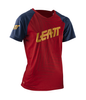 חולצת רכיבה קצרה לנשים ליט אדום / כחול - LEATT JERSEY MTB 2.0 COOPER 83