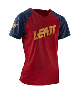 חולצת רכיבה קצרה לנשים ליט אדום / כחול - LEATT JERSEY MTB 2.0 COOPER 83