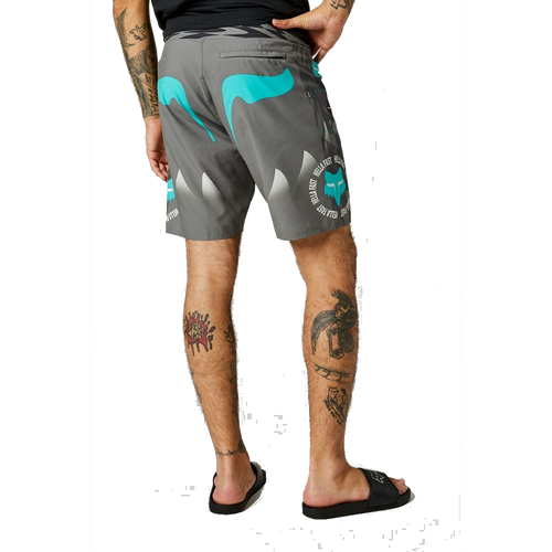 בגד ים פוקס אפור / תכלת - FOX MAWLR BOARDSHORT