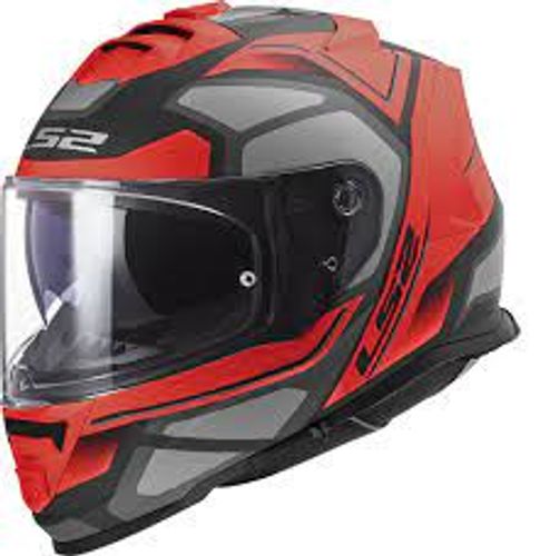קסדת אל אס 2 סטורם טיטאניום / אדום מט LS2 FF800 STORM FASTER