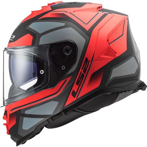קסדת אל אס 2 סטורם טיטאניום / אדום מט LS2 FF800 STORM FASTER