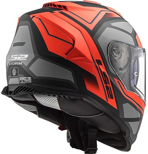 קסדת אל אס 2 סטורם טיטאניום / אדום מט LS2 FF800 STORM FASTER