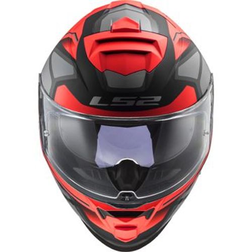 קסדת אל אס 2 סטורם טיטאניום / אדום מט LS2 FF800 STORM FASTER