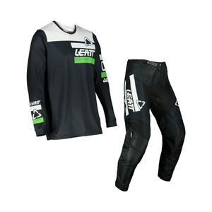 חליפת ילדים ליט 3.5 שחור / לבן - LEATT MOTO 3.5 RIDE JR BLACK V22