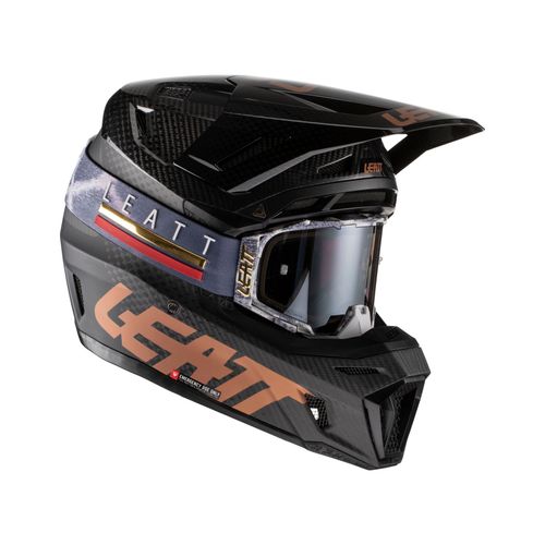 קסדת ליט קרבון כולל משקפי אבק - LEATT MOTO 9.5 HELMET CARBON V22
