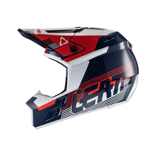 קסדת ליט כחול / אדום - LEATT MOTO 3.5 ROYAL V22