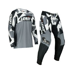 חליפת ליט 4.5 אפור / לבן  -  LEATT MOTO 4.5 LITE CAMO V22