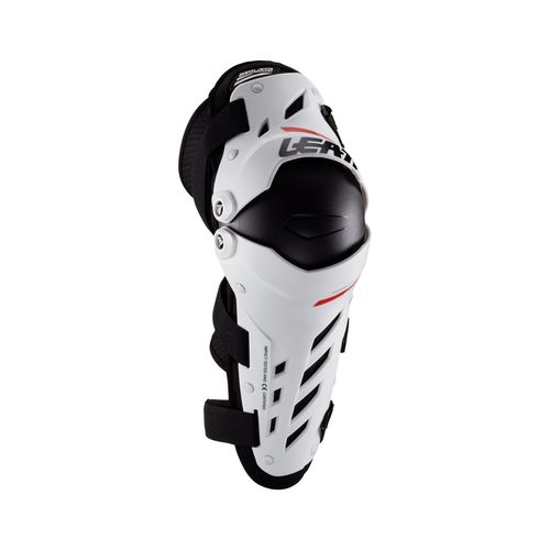 מגני ברכיים ליט לבן / אדום - LEATT DUAL AXIS V22