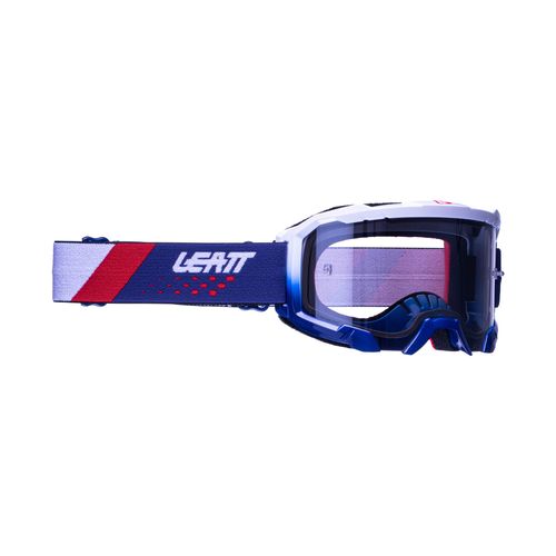 משקפי אבק ליט כחול / אדום / לבן - LEATT VELOCITY 4.5 ROYAL IRIZ