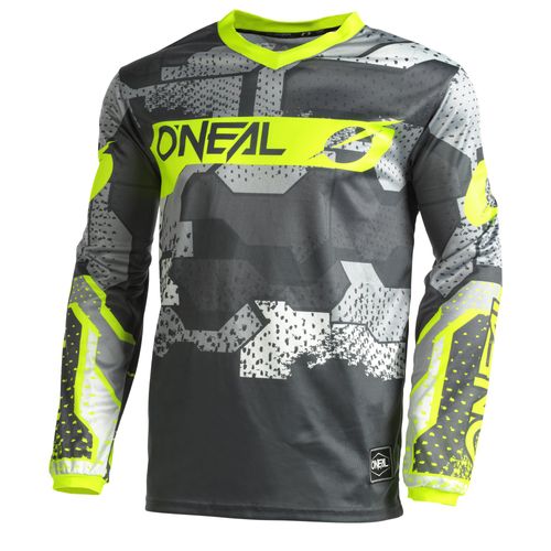 חליפת ילדים אוניל אפור / צהוב - ONEAL ELEMENT CAMO V22 YOUTH 