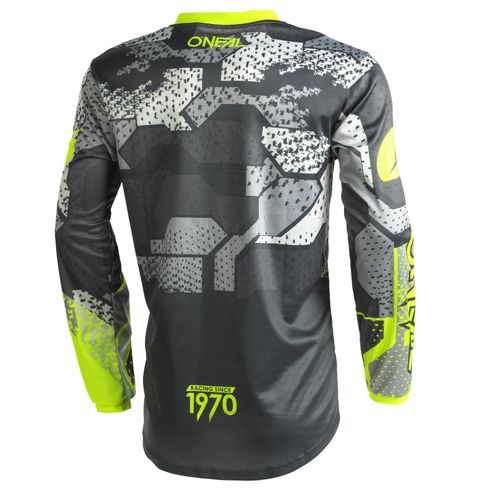 חליפת ילדים אוניל אפור / צהוב - ONEAL ELEMENT CAMO V22 YOUTH 