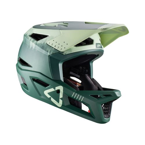 קסדת אינדורו מלאה לאופניים ליט ירוק -  LEATT MTB 4.0 IVY V22