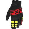 כפפות רכיבה אף אקס אר אדום / צהוב FXR PRIME