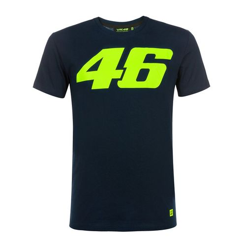חולצה קצרה ולנטינו רוסי VR46 CORE LARGE 46 T-SHIRT BLUE