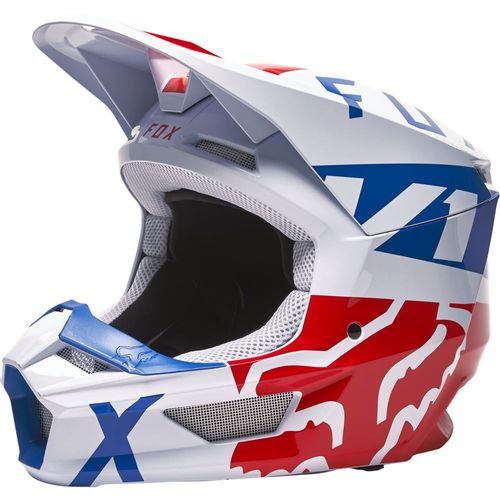 מבצע קסדת פוקס + משקפי אבק - FOX V1 SKEW V22 142