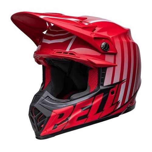 קסדת בל שחור / אדום  - BELL MOTO FLEX9S SPRINT