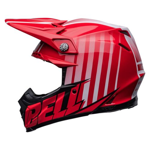 קסדת בל שחור / אדום  - BELL MOTO FLEX9S SPRINT