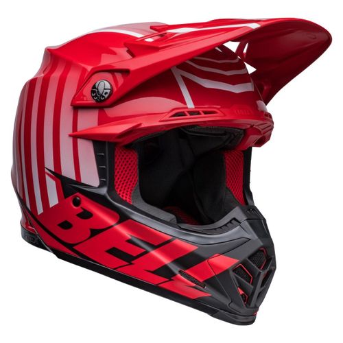 קסדת בל שחור / אדום  - BELL MOTO FLEX9S SPRINT