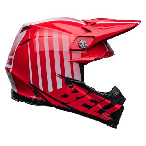 קסדת בל שחור / אדום  - BELL MOTO FLEX9S SPRINT