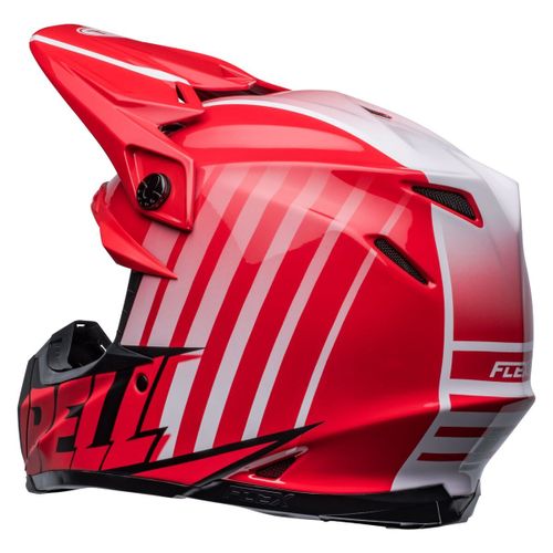 קסדת בל שחור / אדום  - BELL MOTO FLEX9S SPRINT