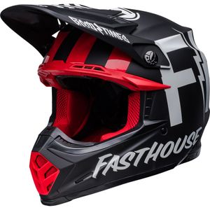 קסדת בל שחור / לבן   - BELL MOTO FLEX9S TRIBE
