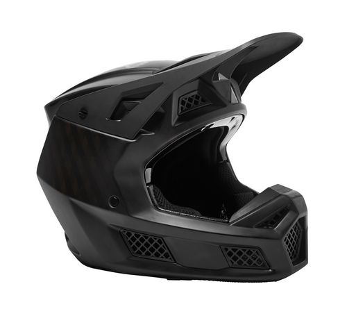קסדת פוקס שחור קרבון -  FOX V3 RS CARBON V22